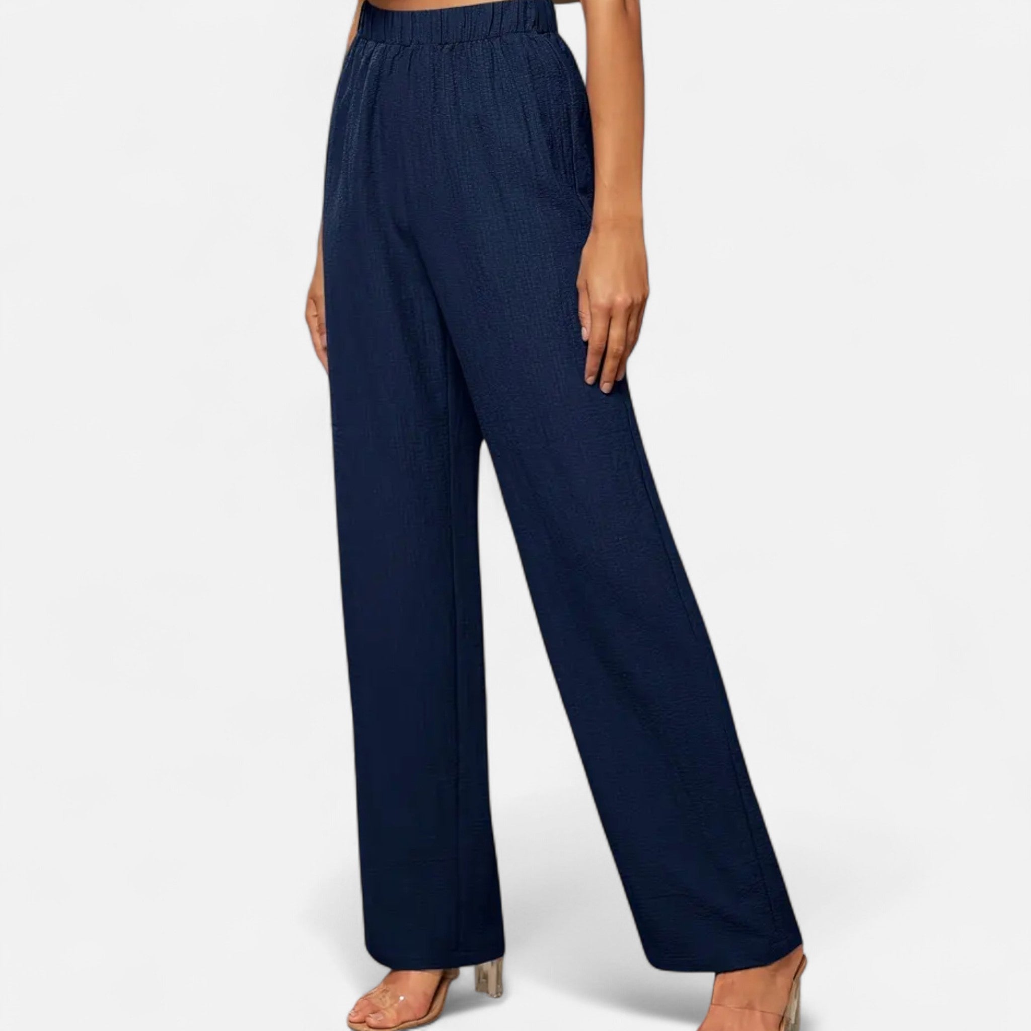 Anvoire | Women’s High-Waist Straight-Leg Trousers