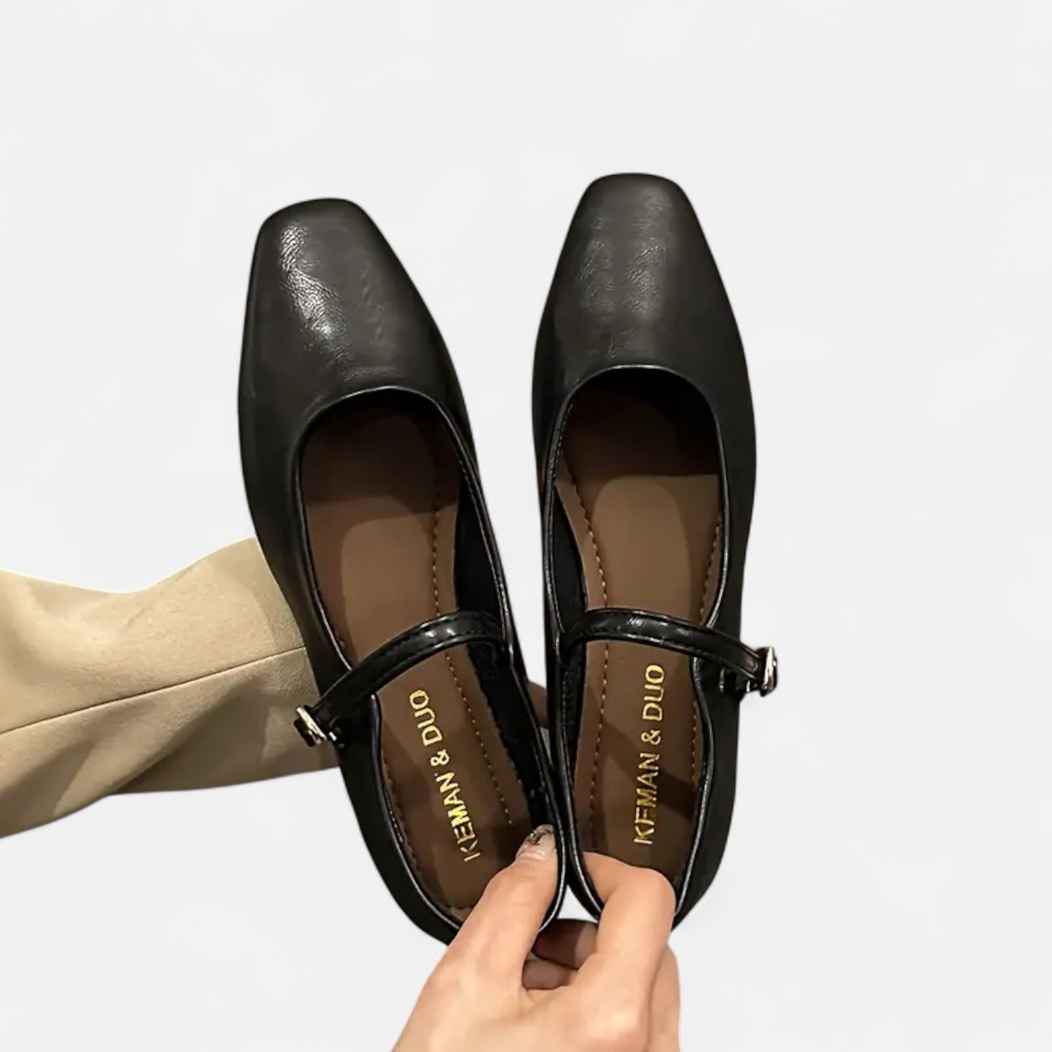 Anvoire | Women’s Flat Shoes – Timeless Solid Elegance