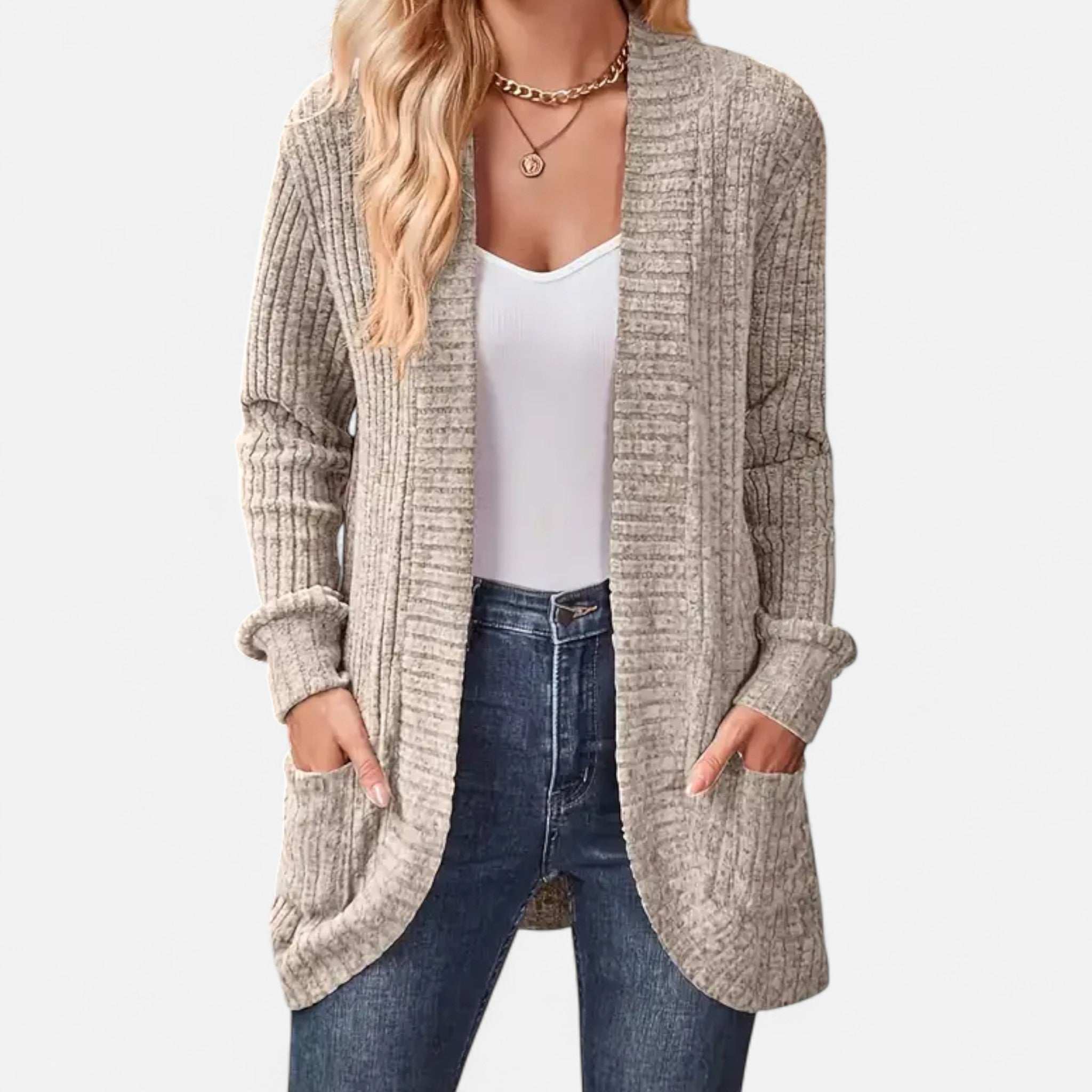 Anvoire | Women’s Classic Solid Knit Long Sleeve