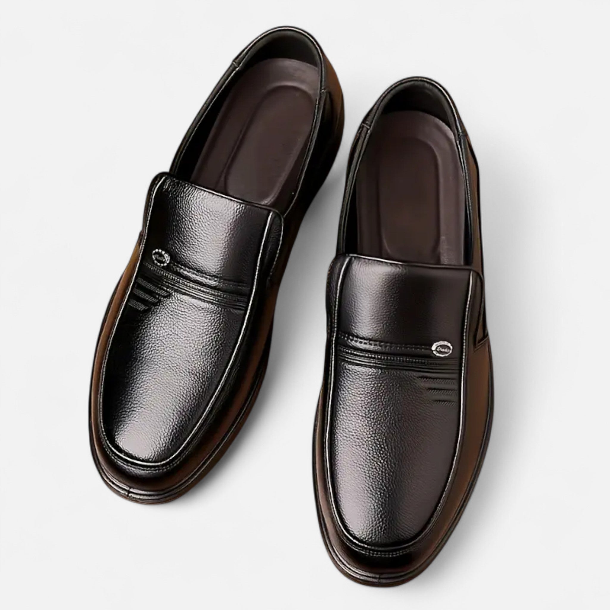 Anvoire | Men’s Leather Slip-On Loafers