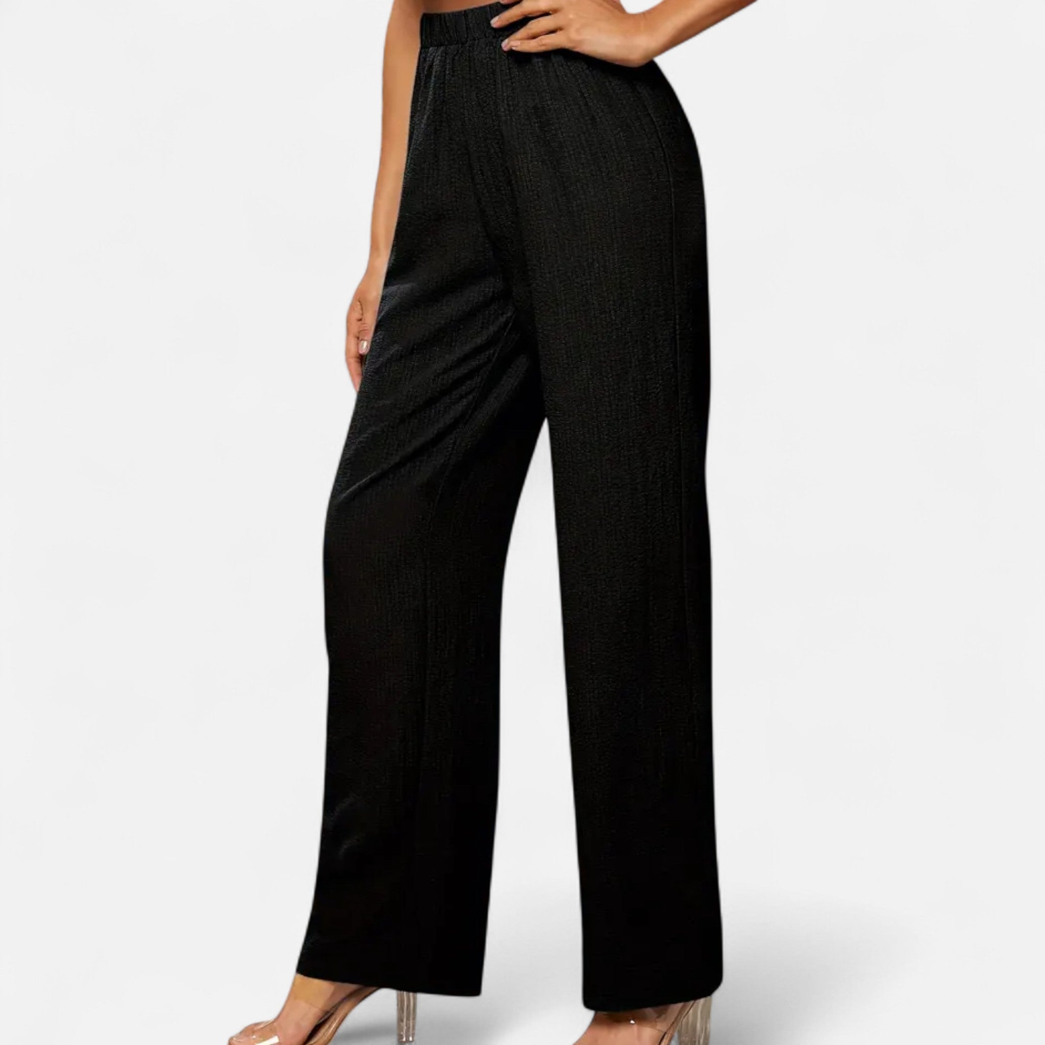 Anvoire | Women’s High-Waist Straight-Leg Trousers