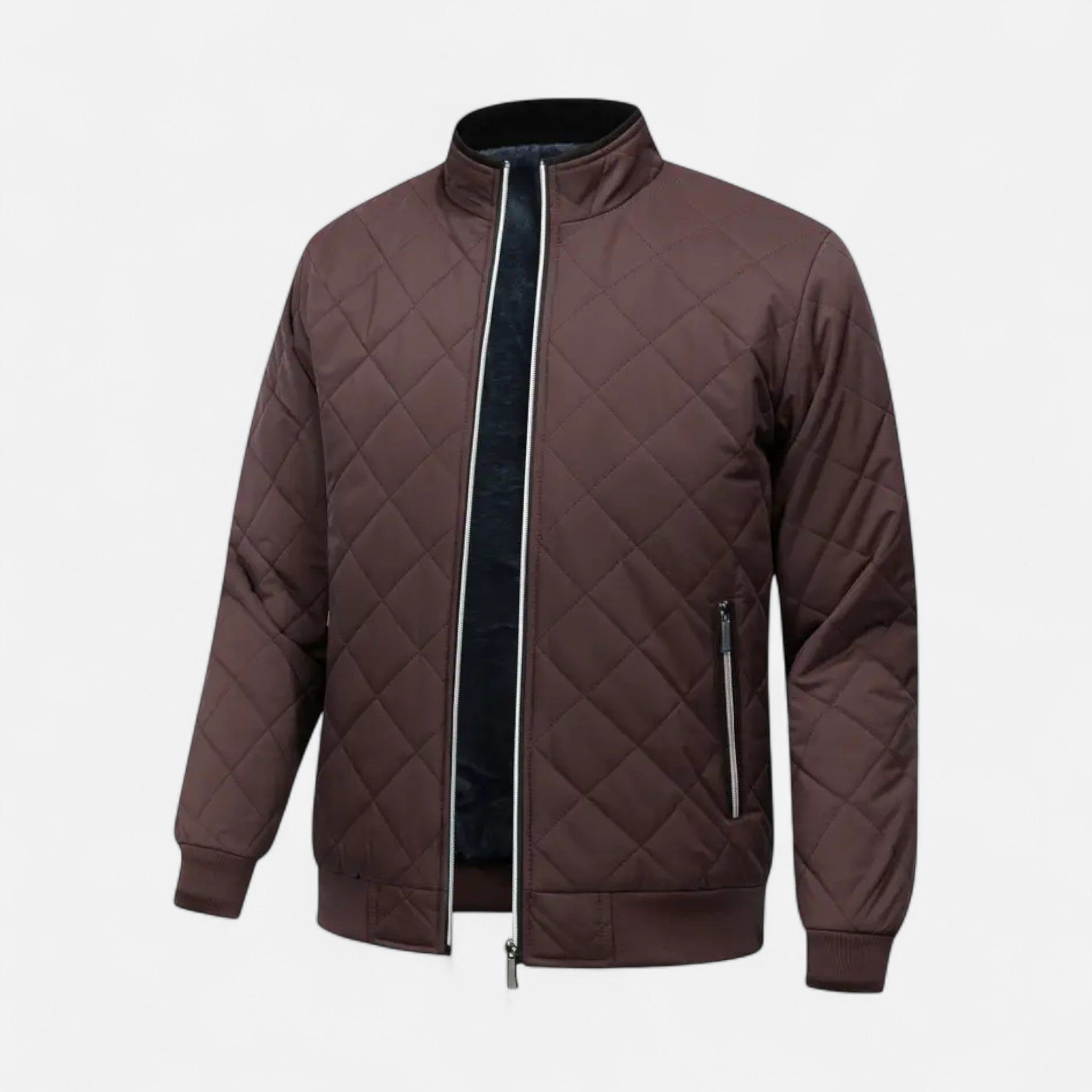 Anvoire | Men’s Quilted Fleece-Lined Winter Jacket