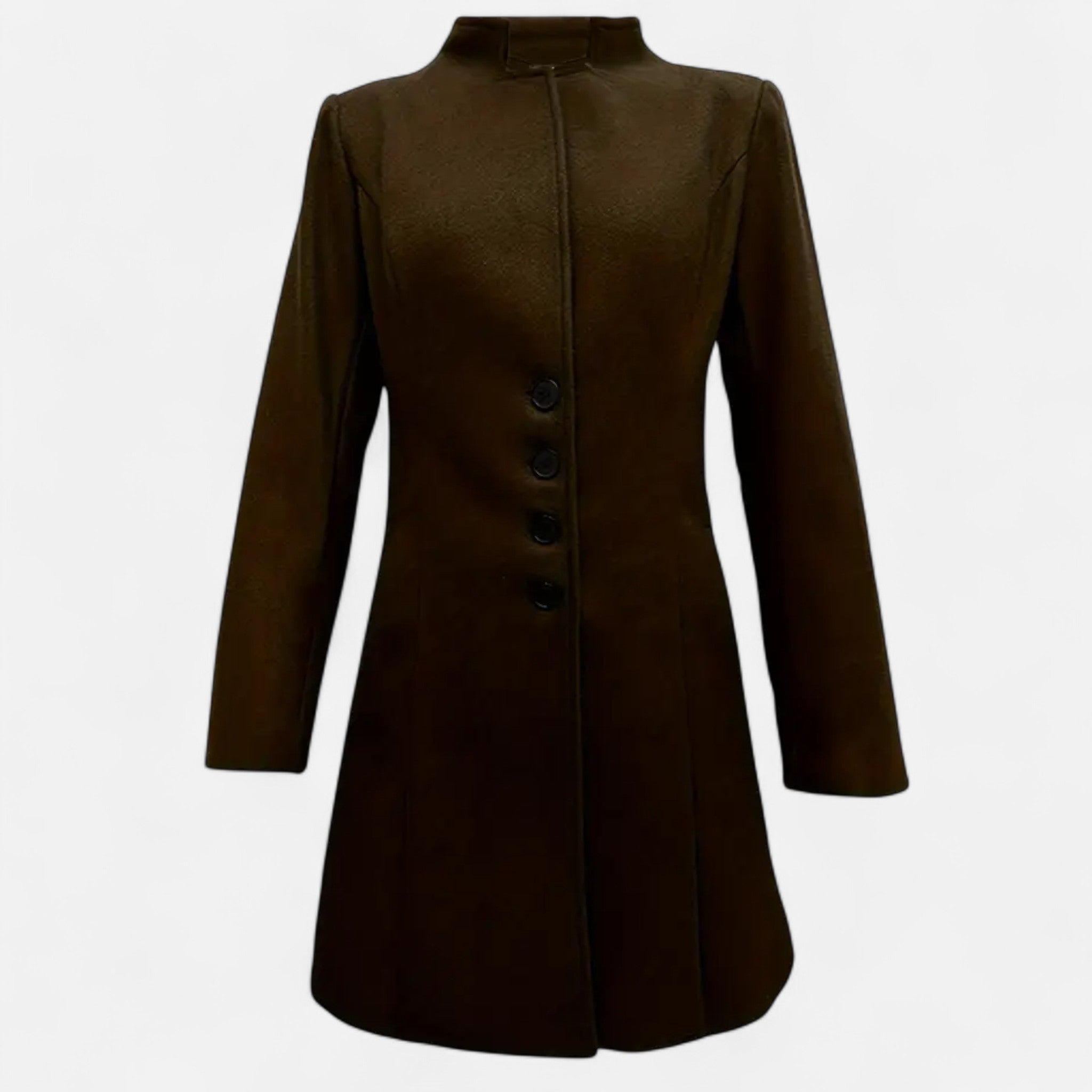 Anvoire | Women’s Heritage Fleece-Blend Green Coat