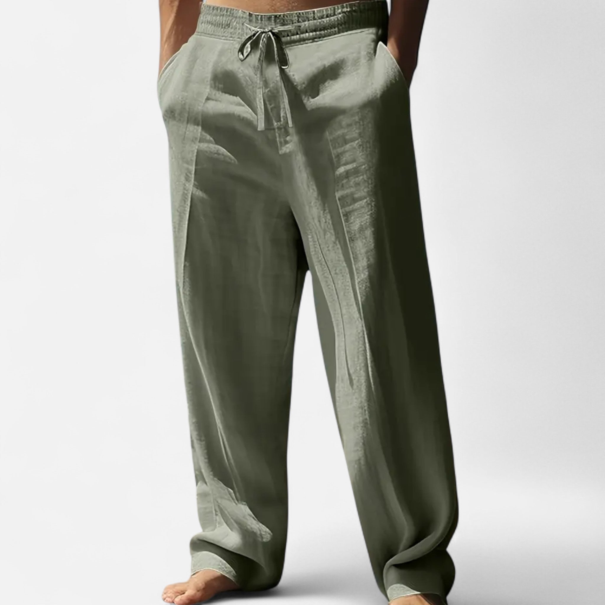 Anvoire | Men’s Casual Linen Trousers
