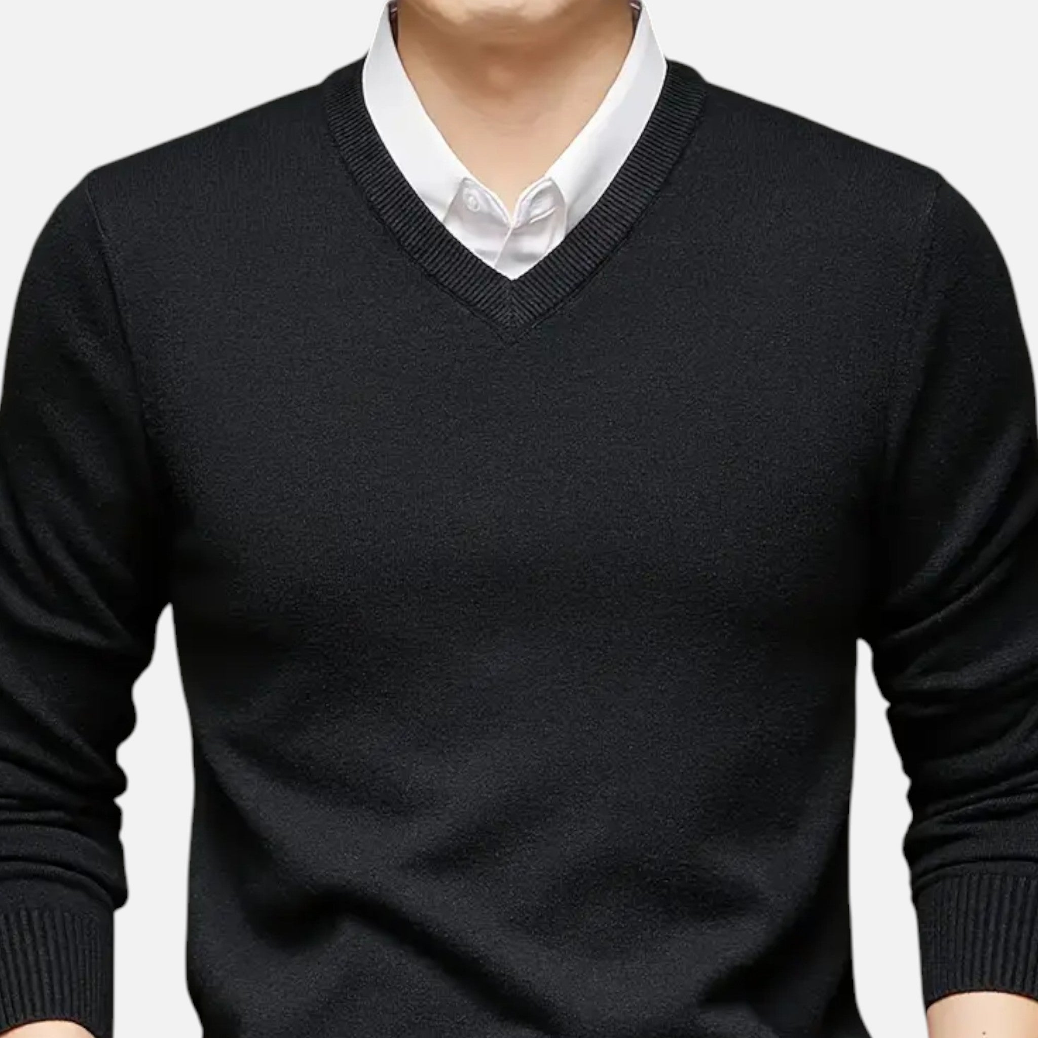Anvoire | Men’s Heritage V-Neck Knit Sweater