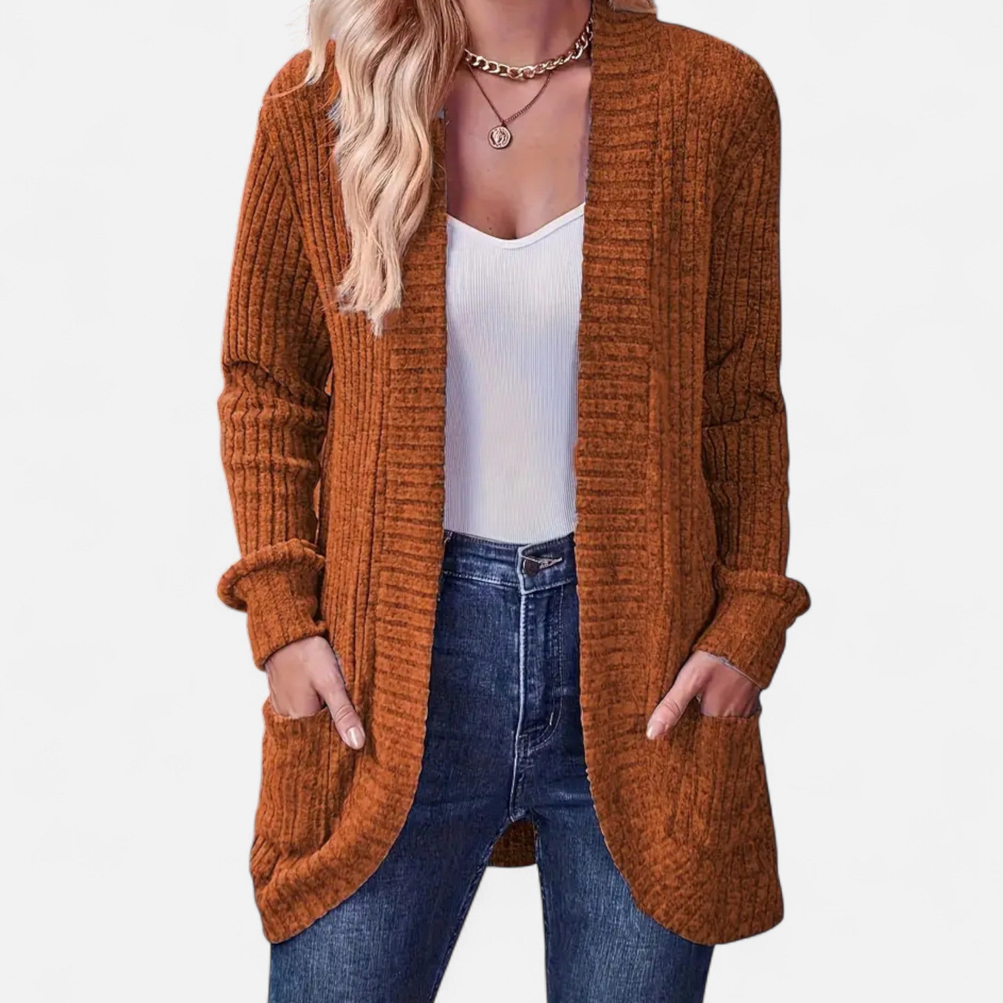 Anvoire | Women’s Classic Solid Knit Long Sleeve