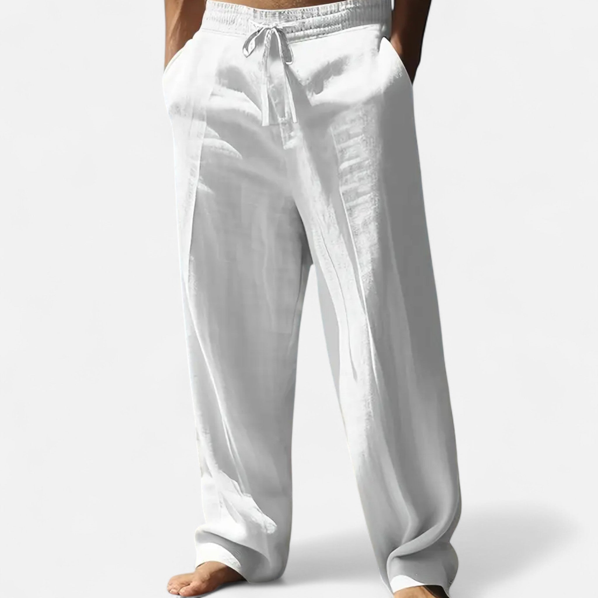 Anvoire | Men’s Casual Linen Trousers