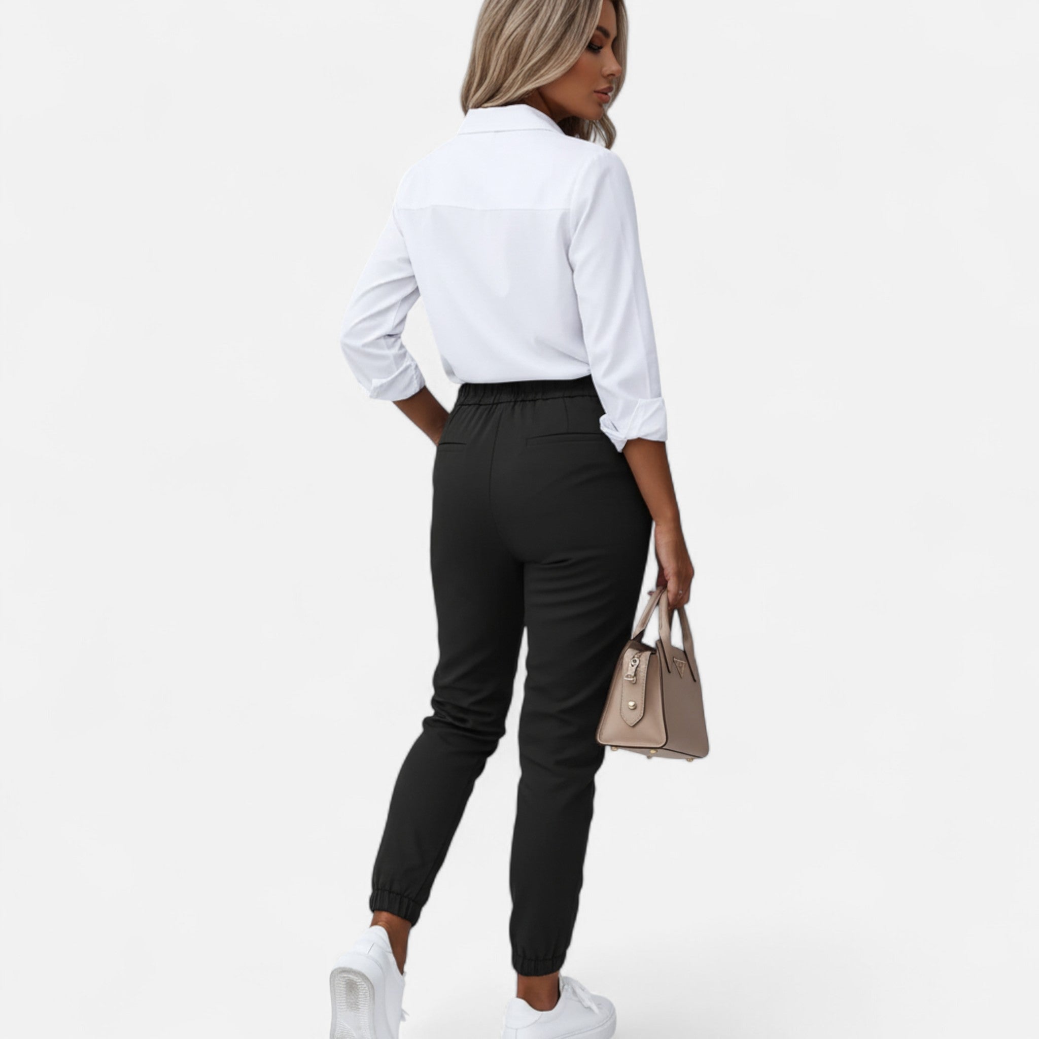 Anvoire | Women’s High-Waist Tailored Slim Trousers