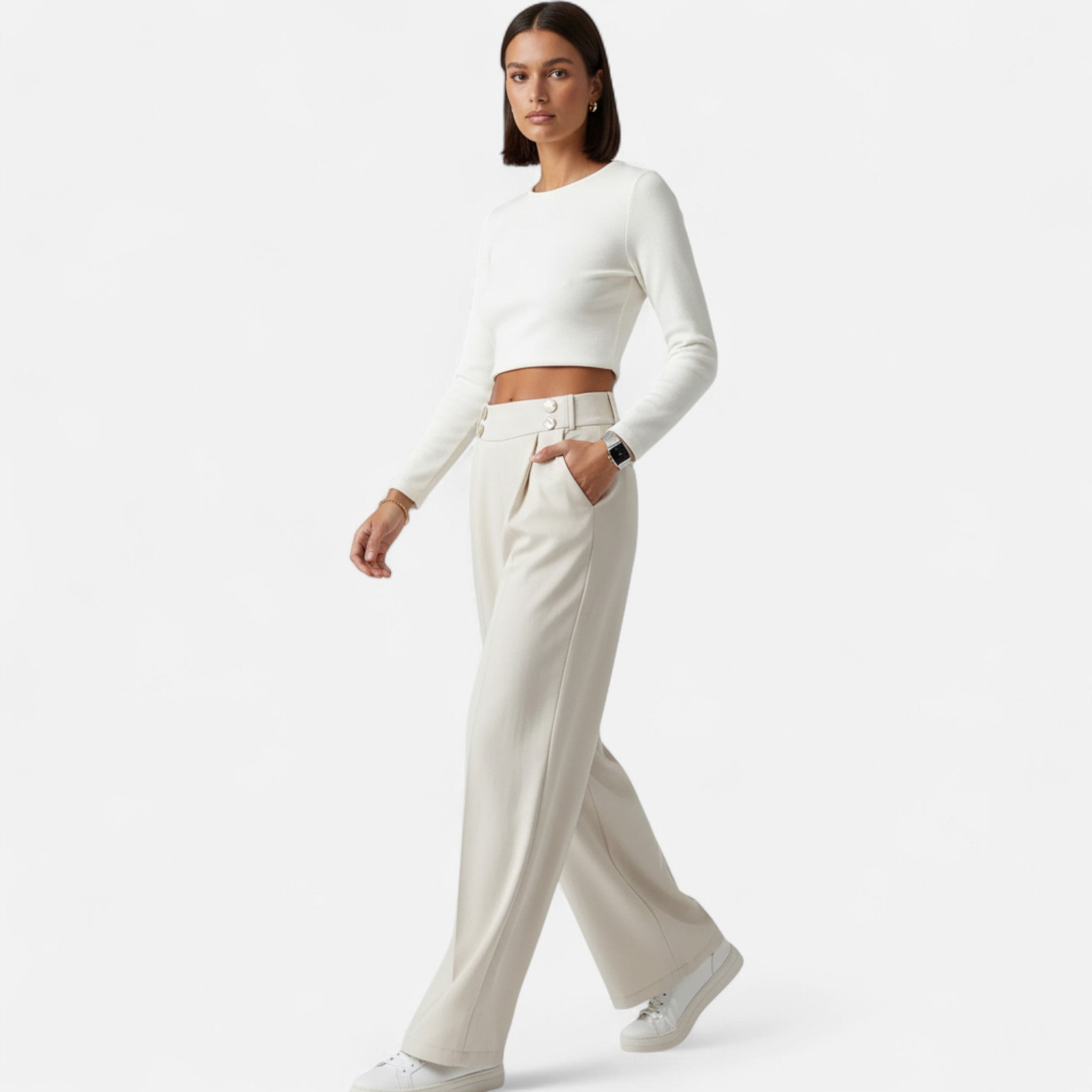 Anvoire | Women’s French Tailored Straight-Leg Trousers