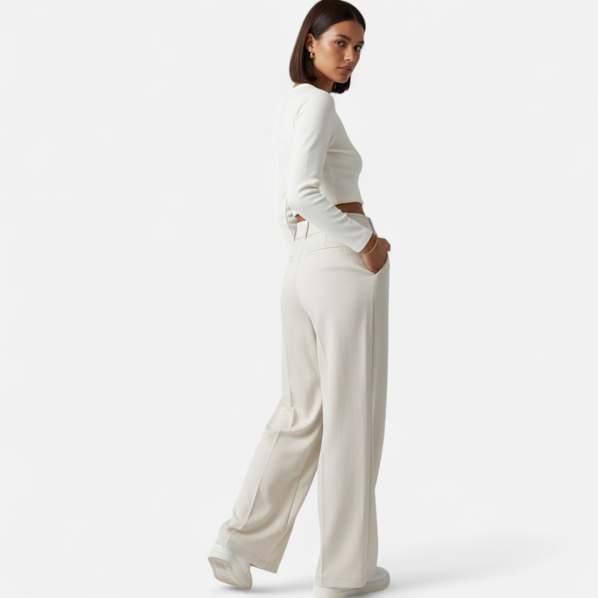 Anvoire | Women’s French Tailored Straight-Leg Trousers