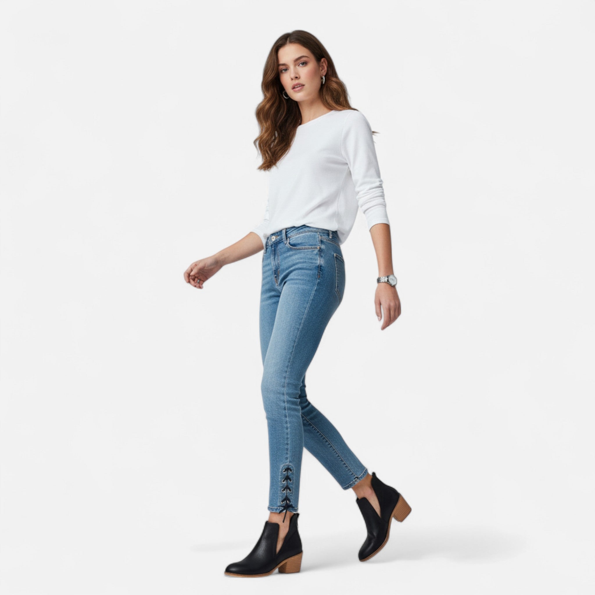 Anvoire | Women’s Ankle Boots – Retro Solid Elegance