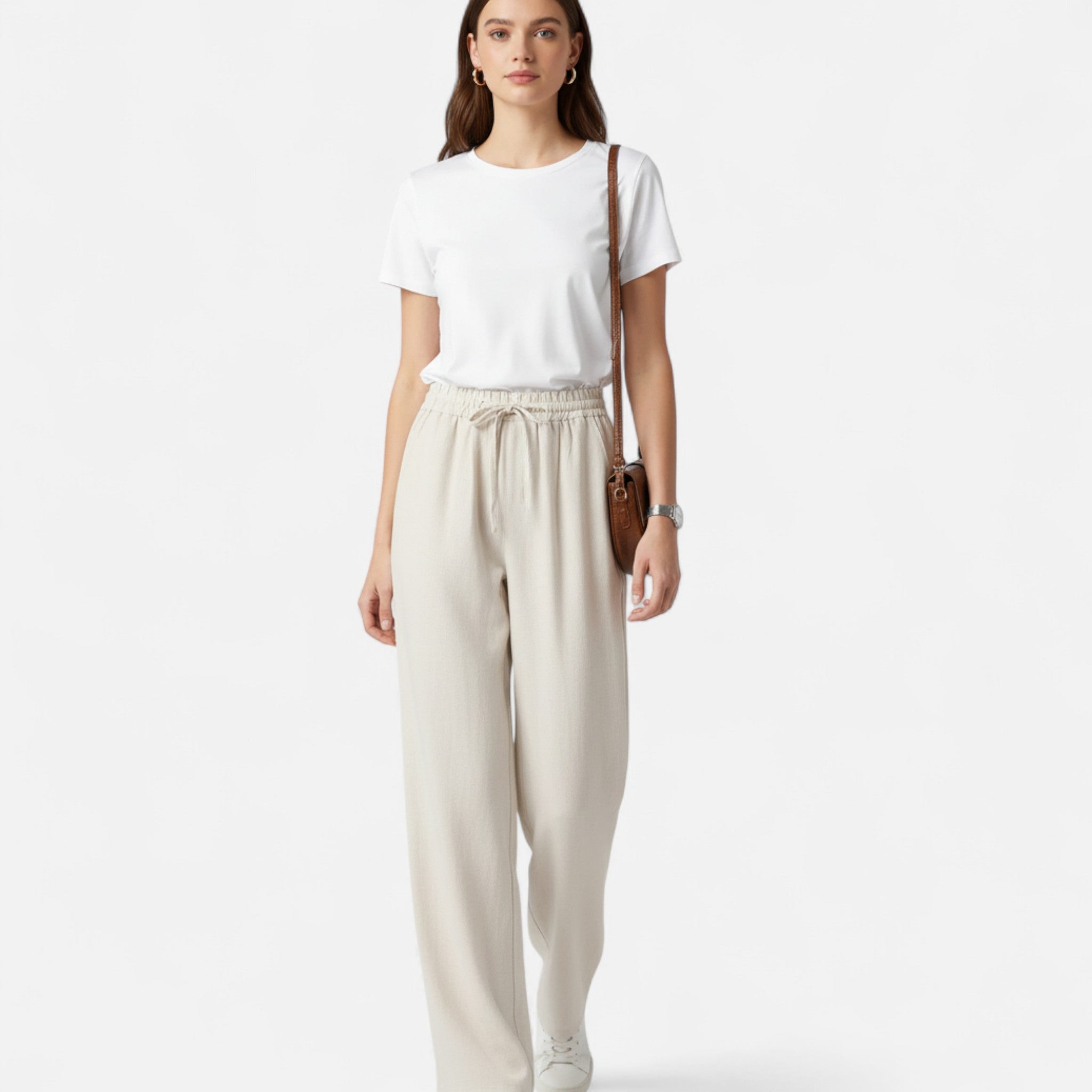Anvoire | Women’s Heritage Viscose Wide-Leg Trousers