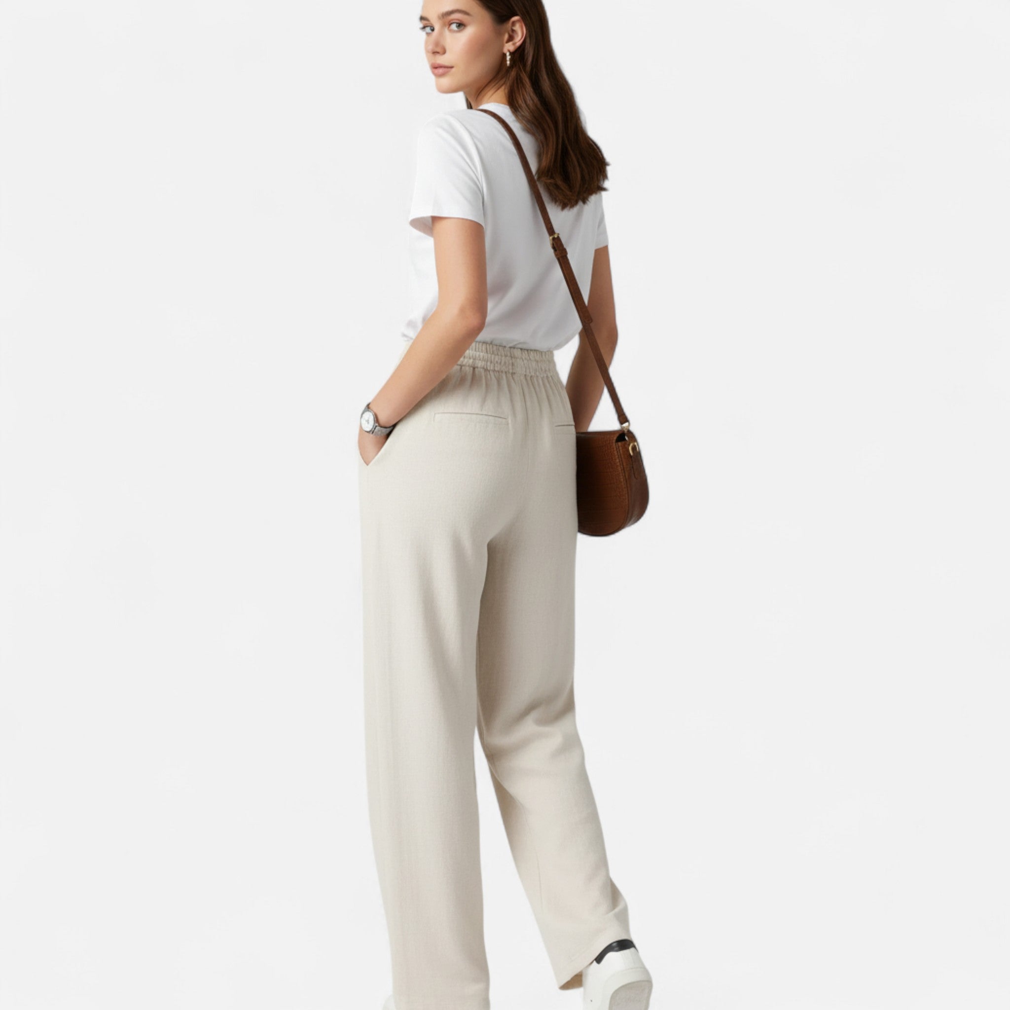 Anvoire | Women’s Heritage Viscose Wide-Leg Trousers