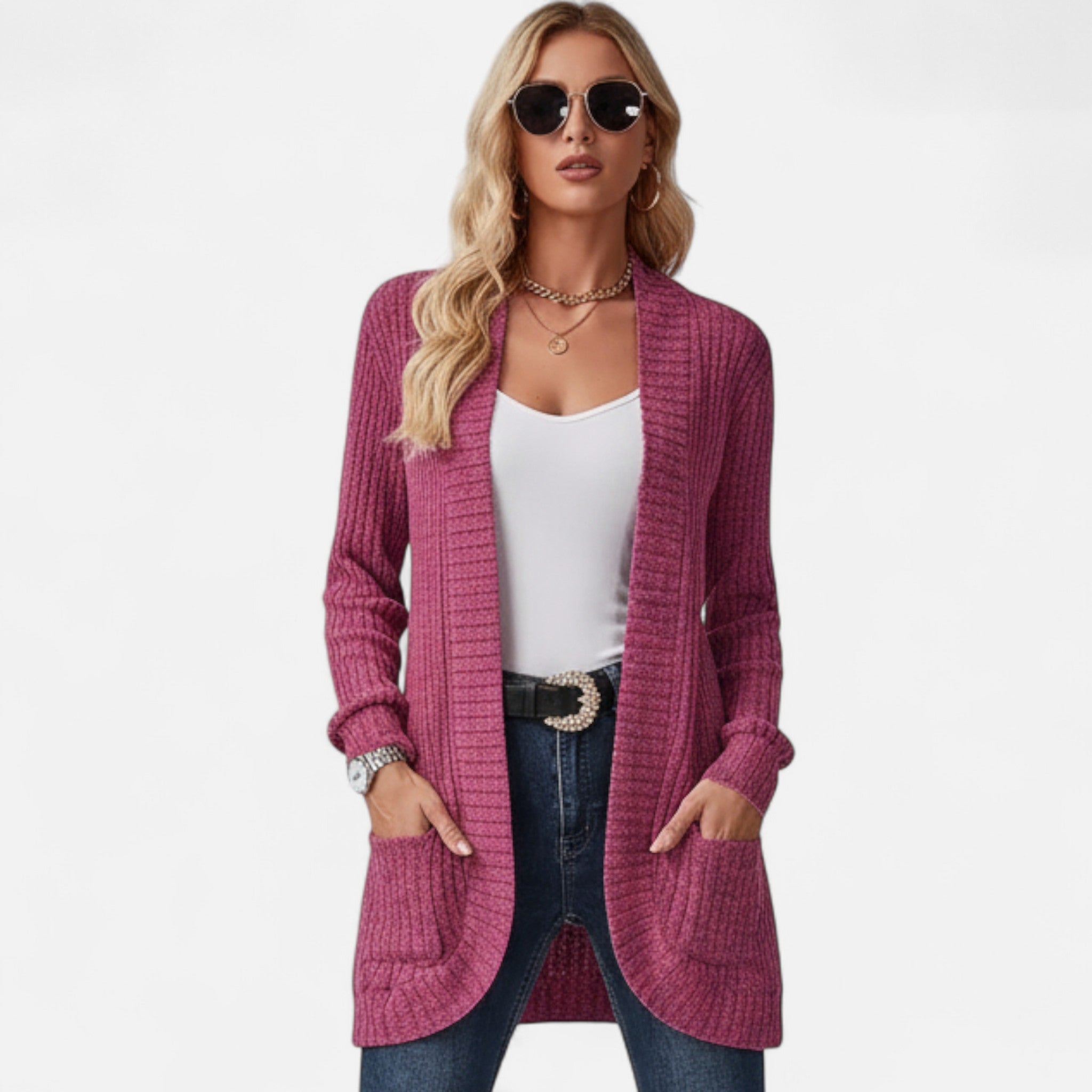 Anvoire | Women’s Classic Solid Knit Long Sleeve