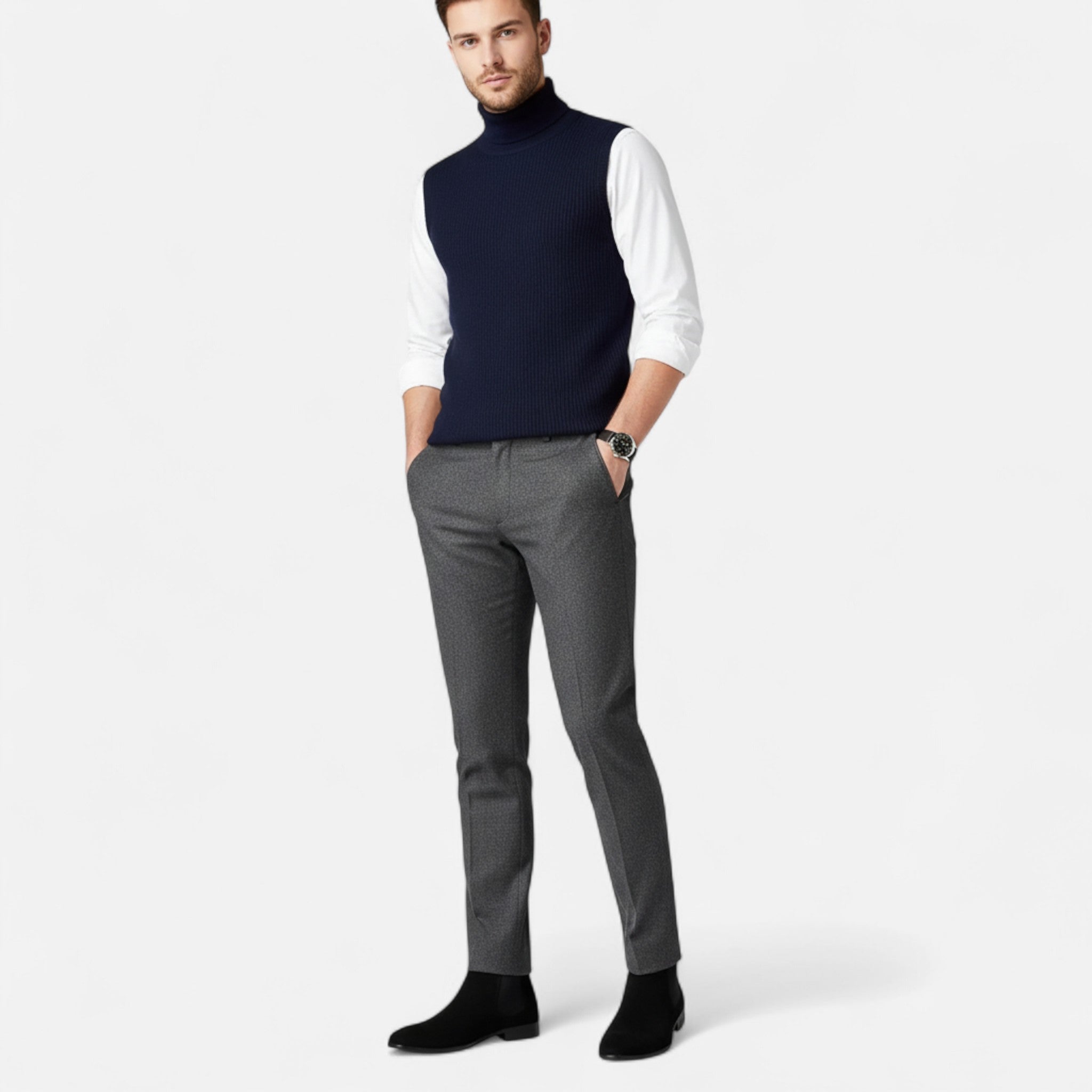 Anvoire | Men’s Leather Chelsea Dress Boots