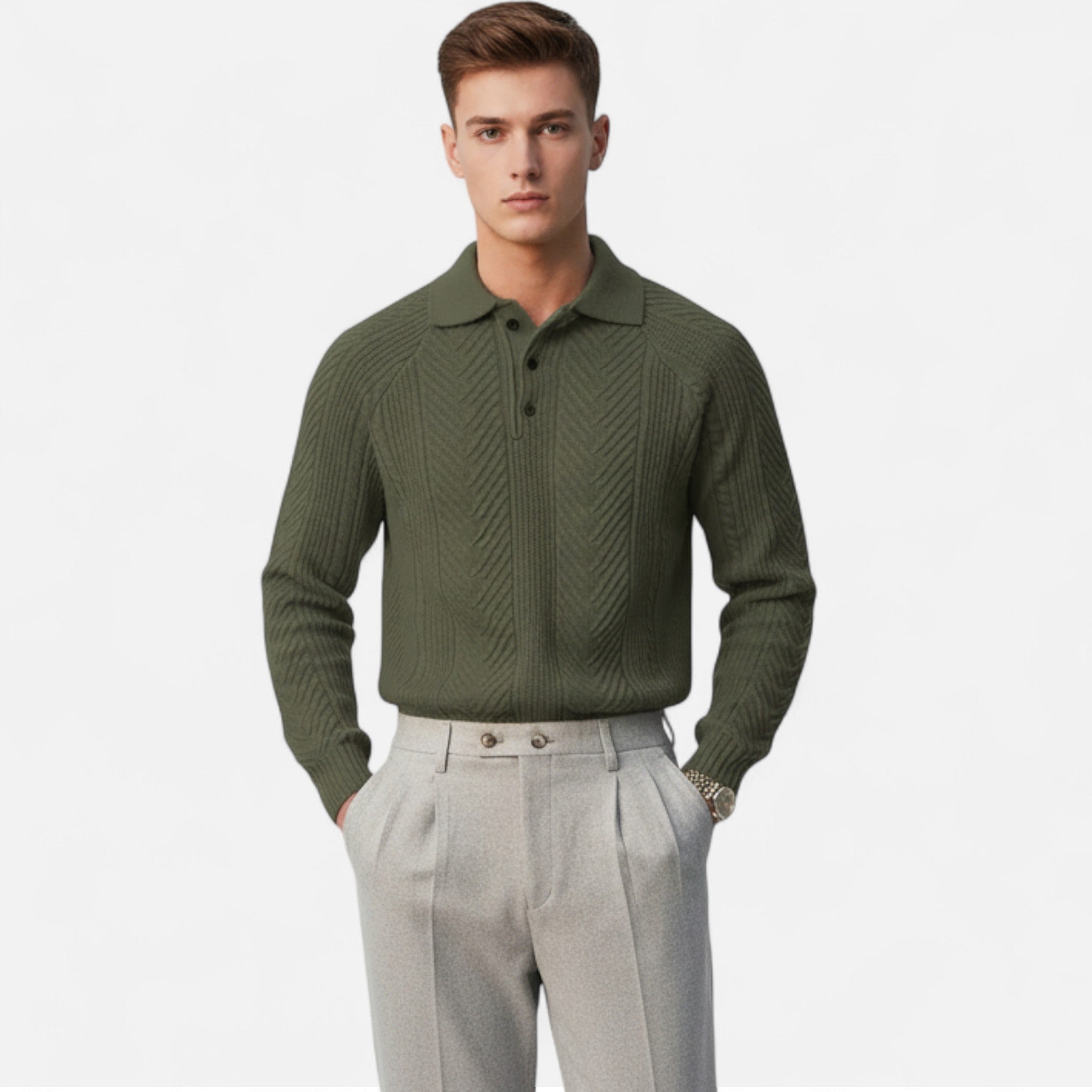 Anvoire | Men’s Heritage Retro Knit Sweater