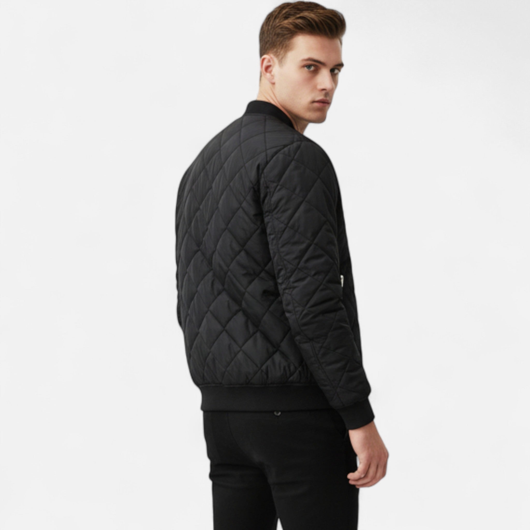 Anvoire | Men’s Quilted Fleece-Lined Winter Jacket