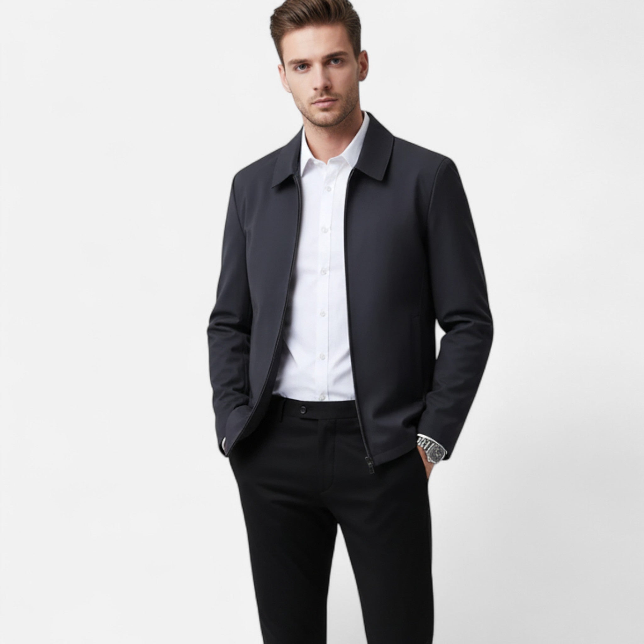 Anvoire | Men’s Classic Solid Colour Jacket