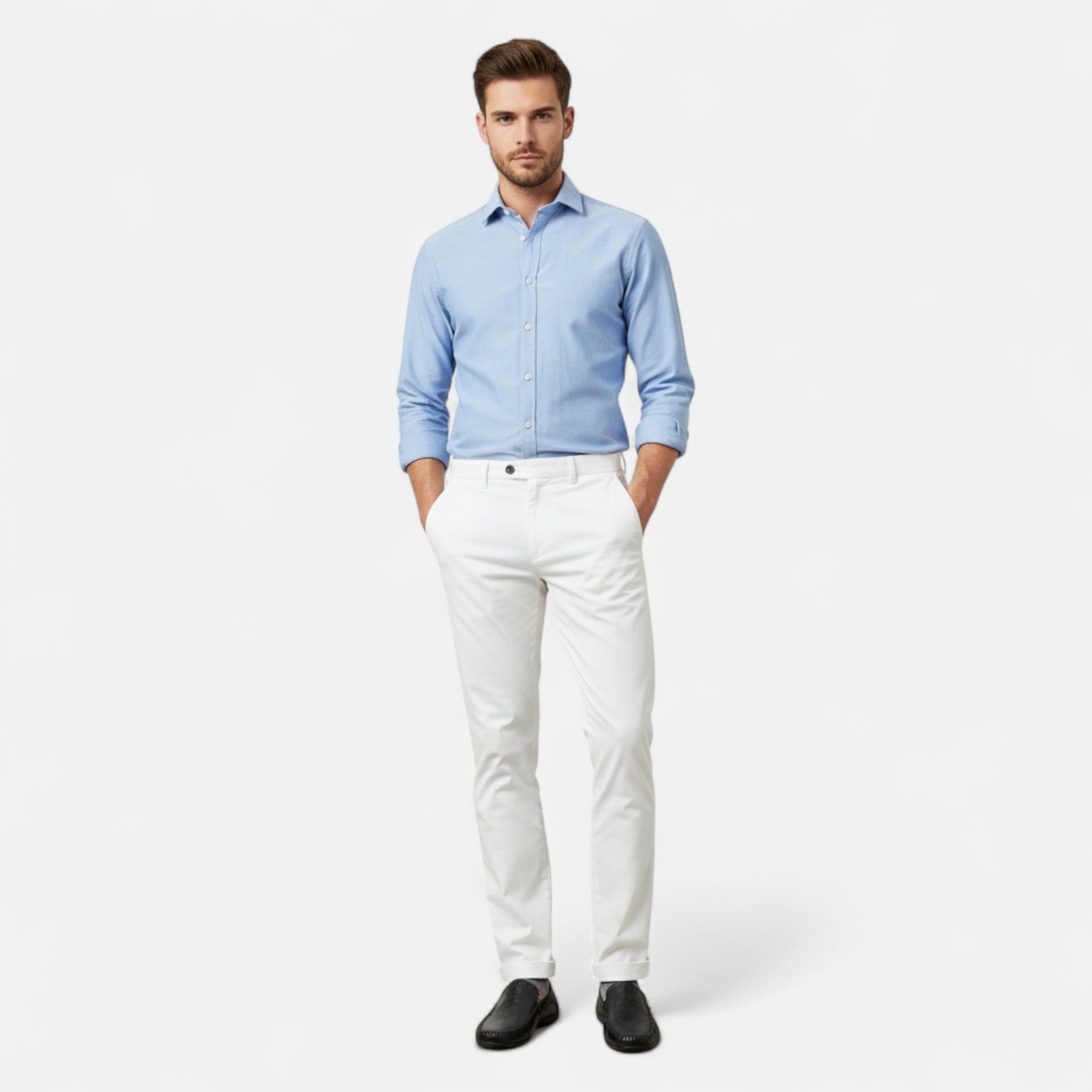 Anvoire | Men’s Leather Business Slip-On Shoes