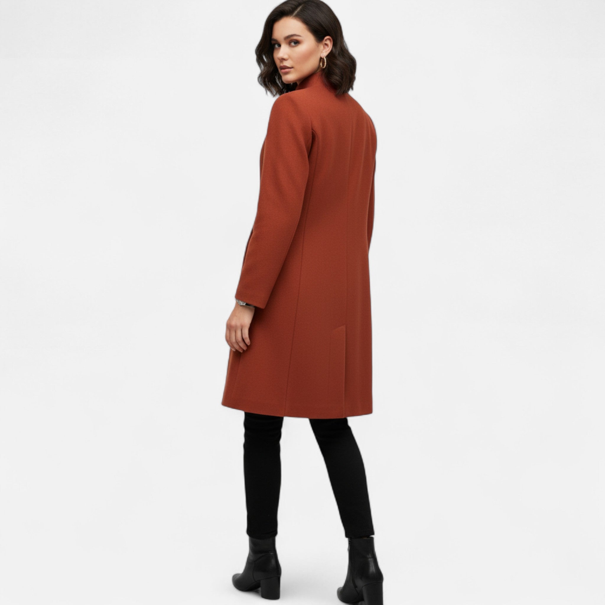 Anvoire | Women’s Heritage Fleece-Blend Green Coat