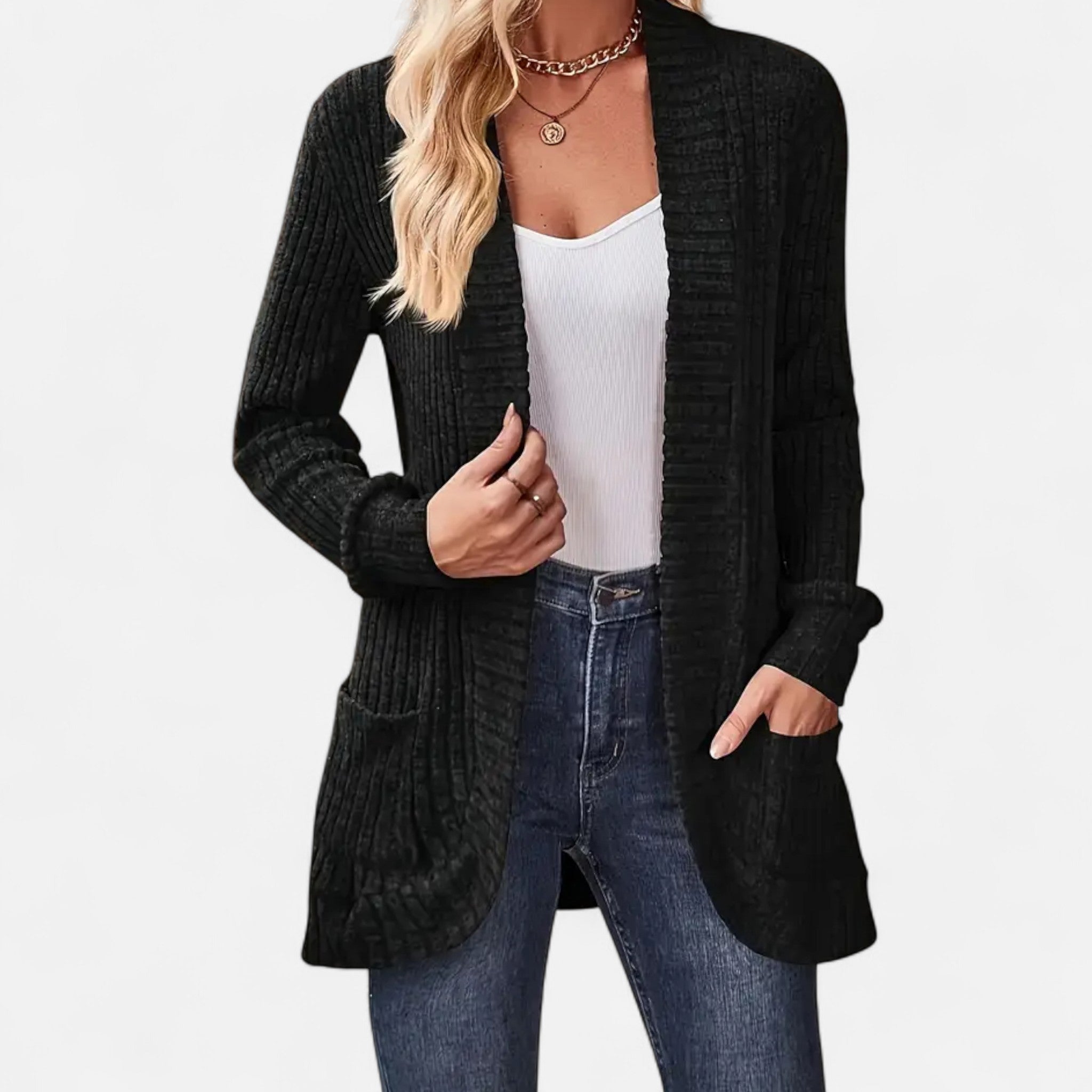 Anvoire | Women’s Classic Solid Knit Long Sleeve