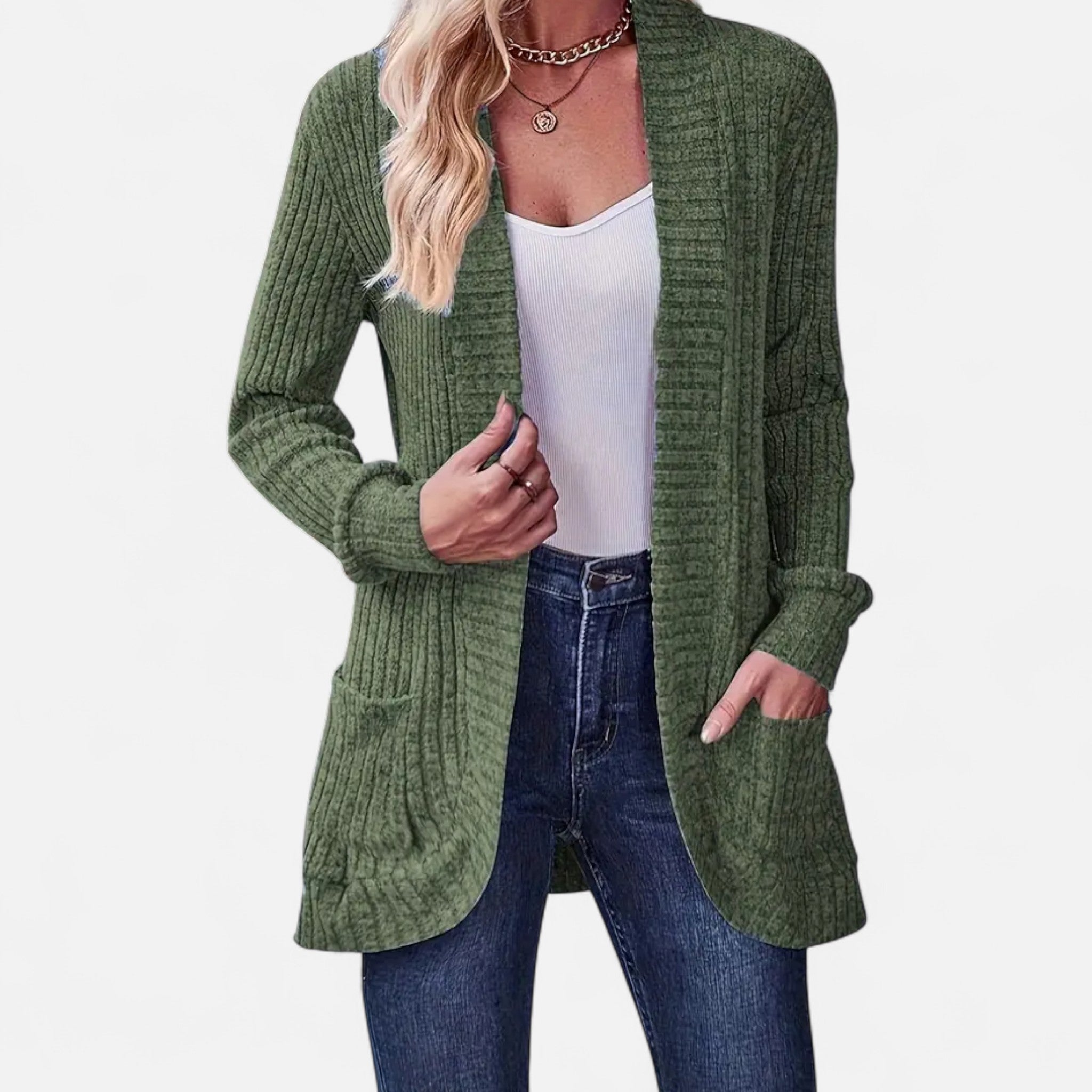 Anvoire | Women’s Classic Solid Knit Long Sleeve