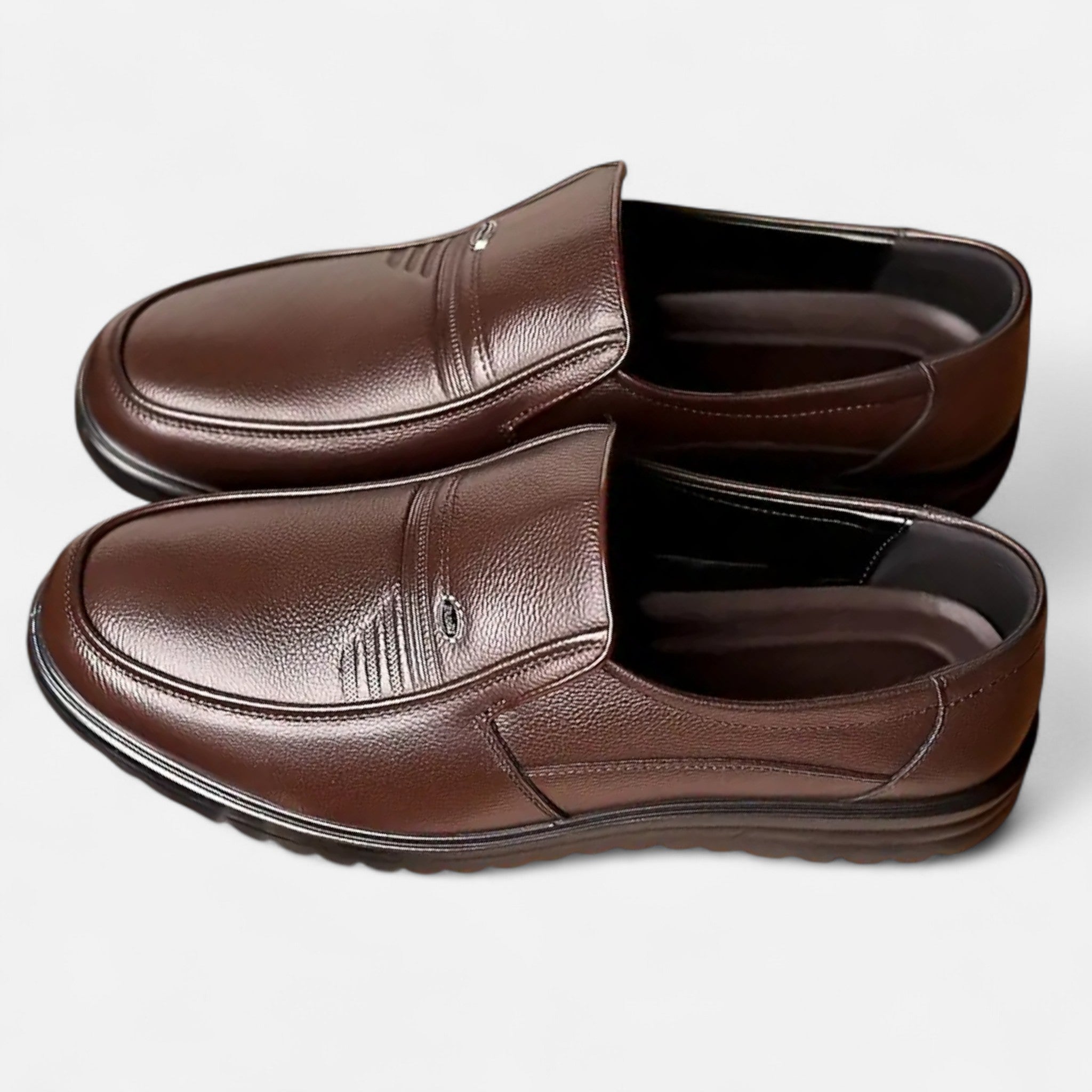 Anvoire | Men’s Leather Slip-On Loafers