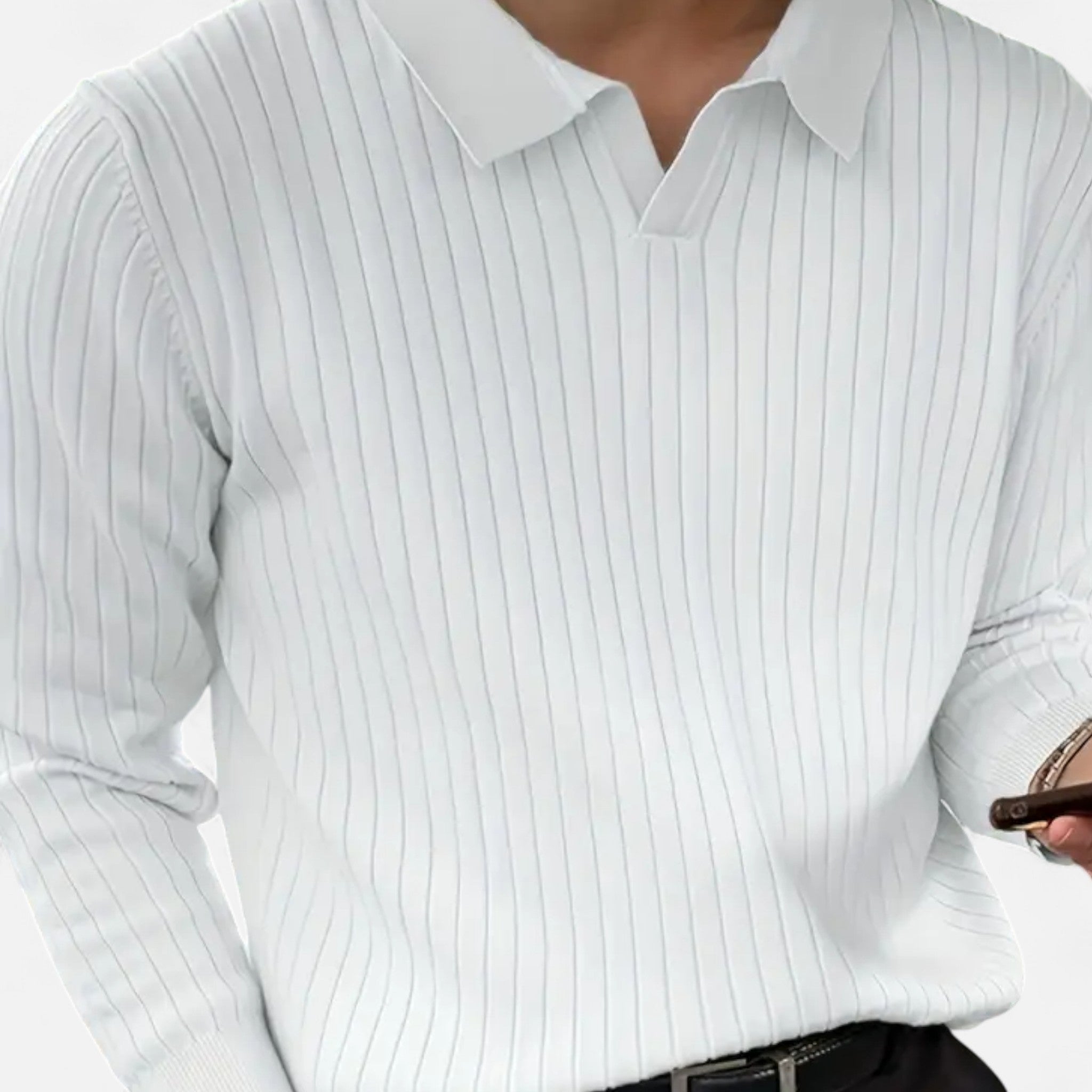 Anvoire | Men’s Knit Collar Heritage Shirt