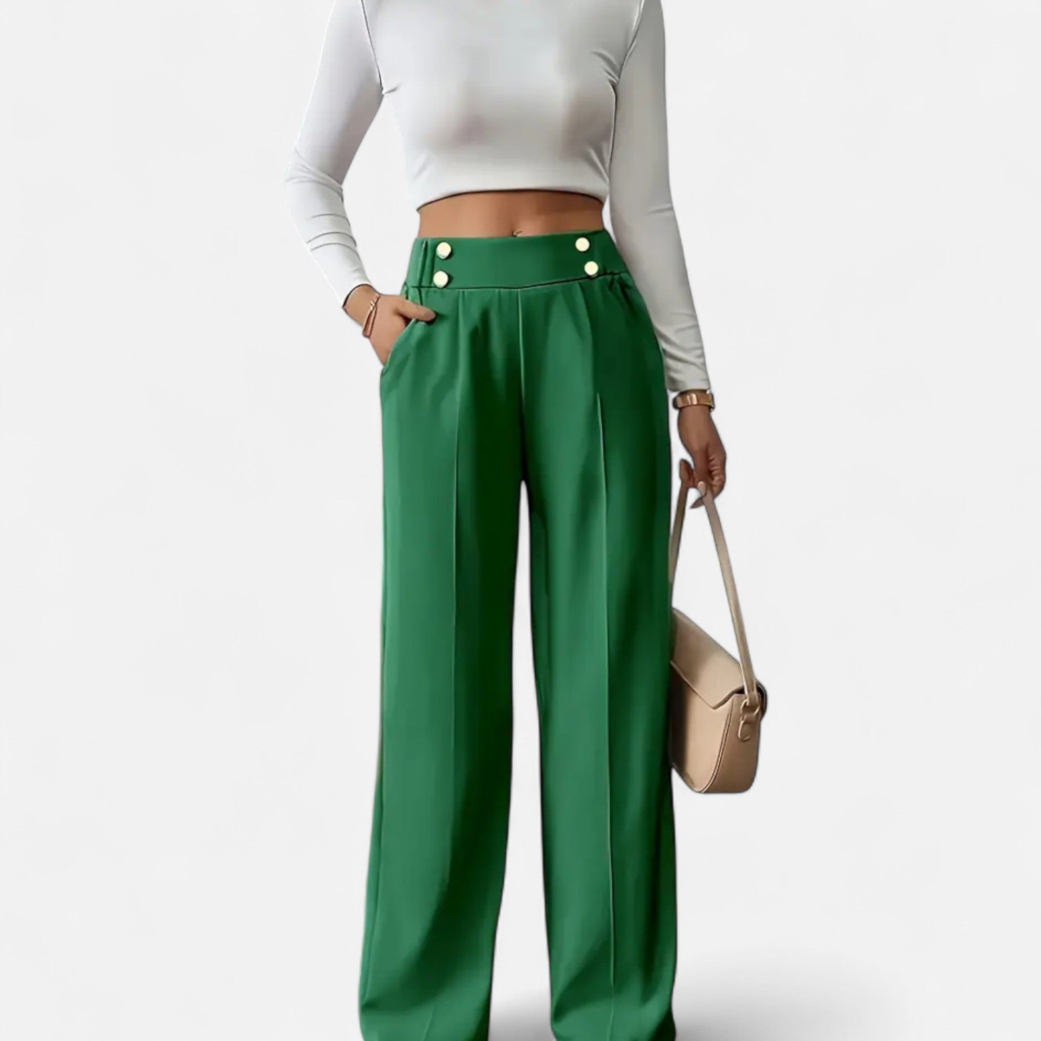 Anvoire | Women’s French Tailored Straight-Leg Trousers