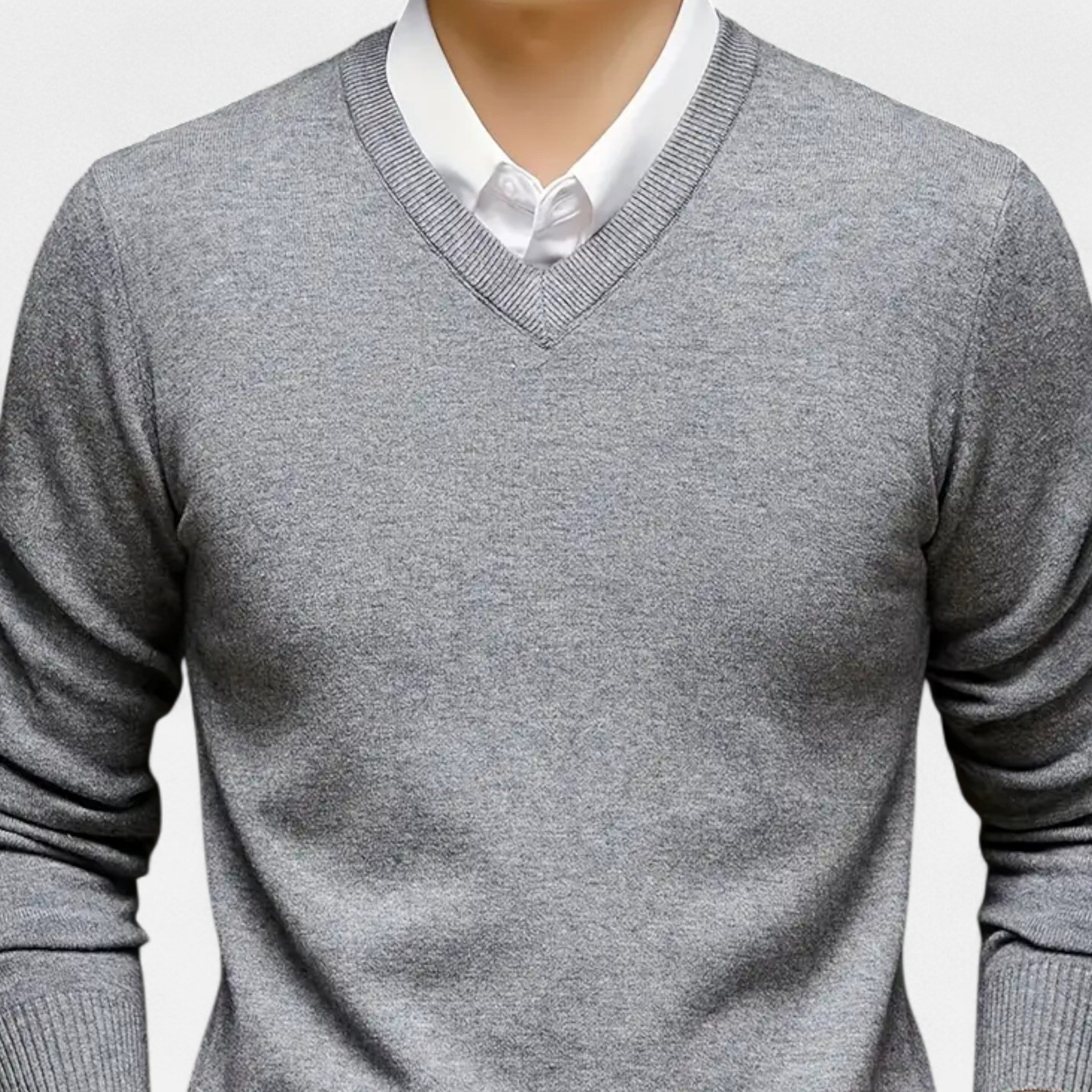 Anvoire | Men’s Heritage V-Neck Knit Sweater