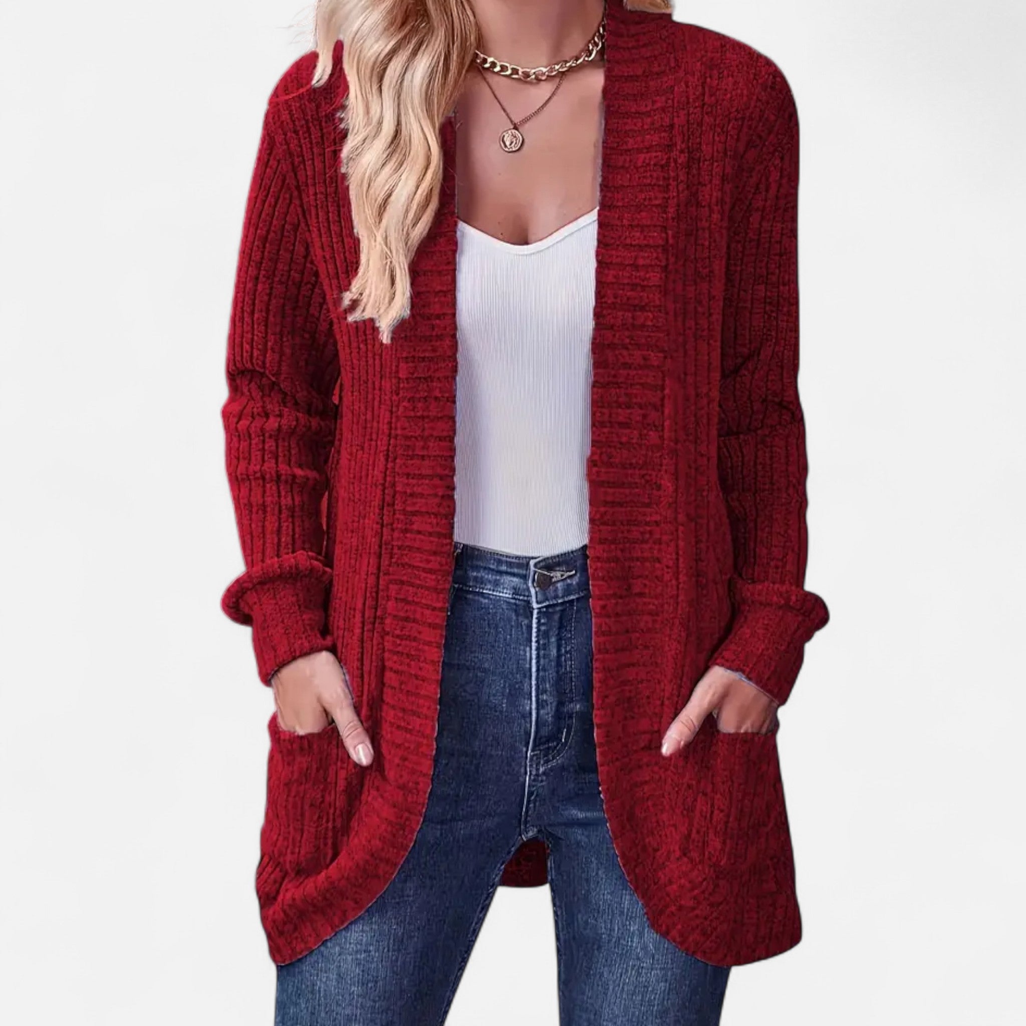 Anvoire | Women’s Classic Solid Knit Long Sleeve