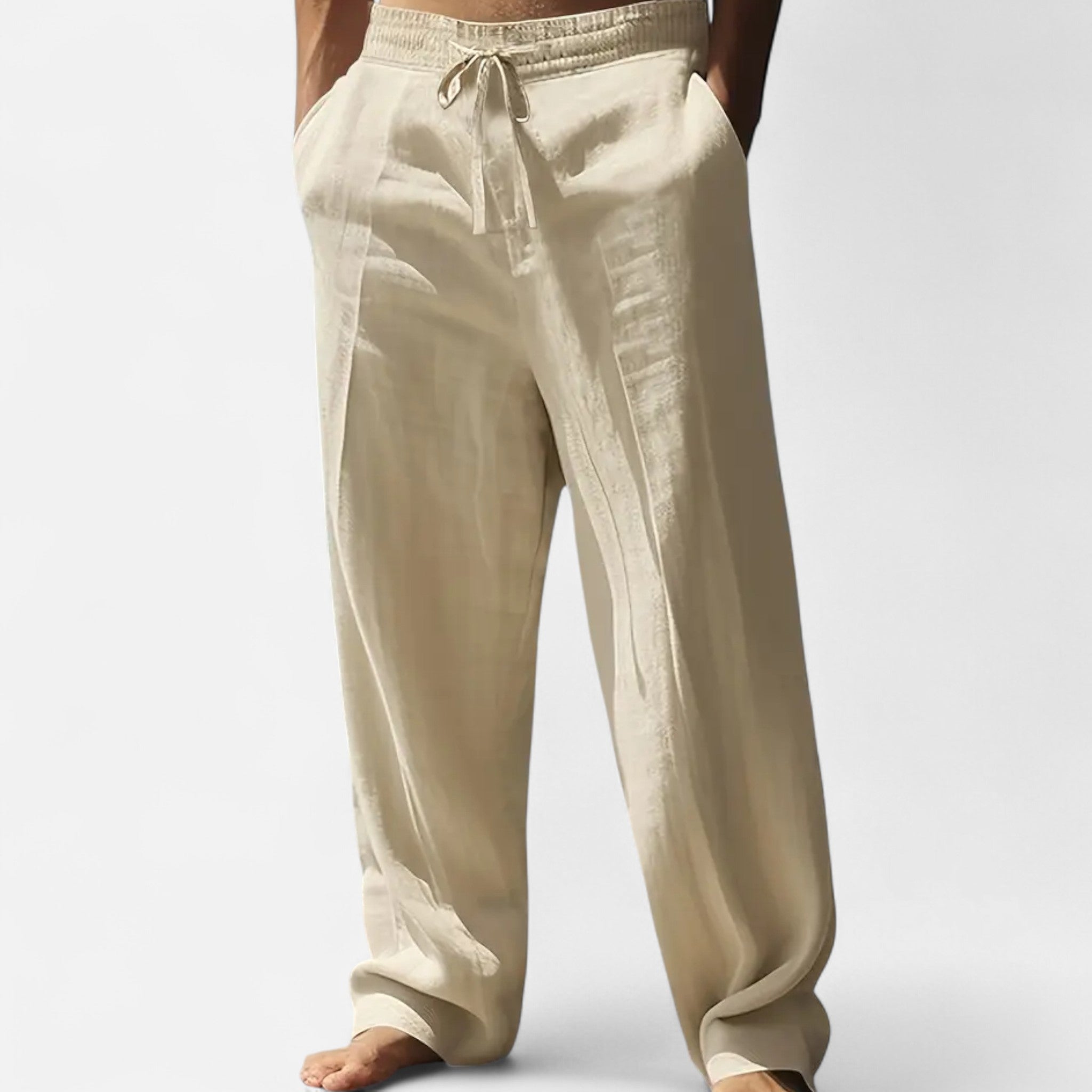 Anvoire | Men’s Casual Linen Trousers