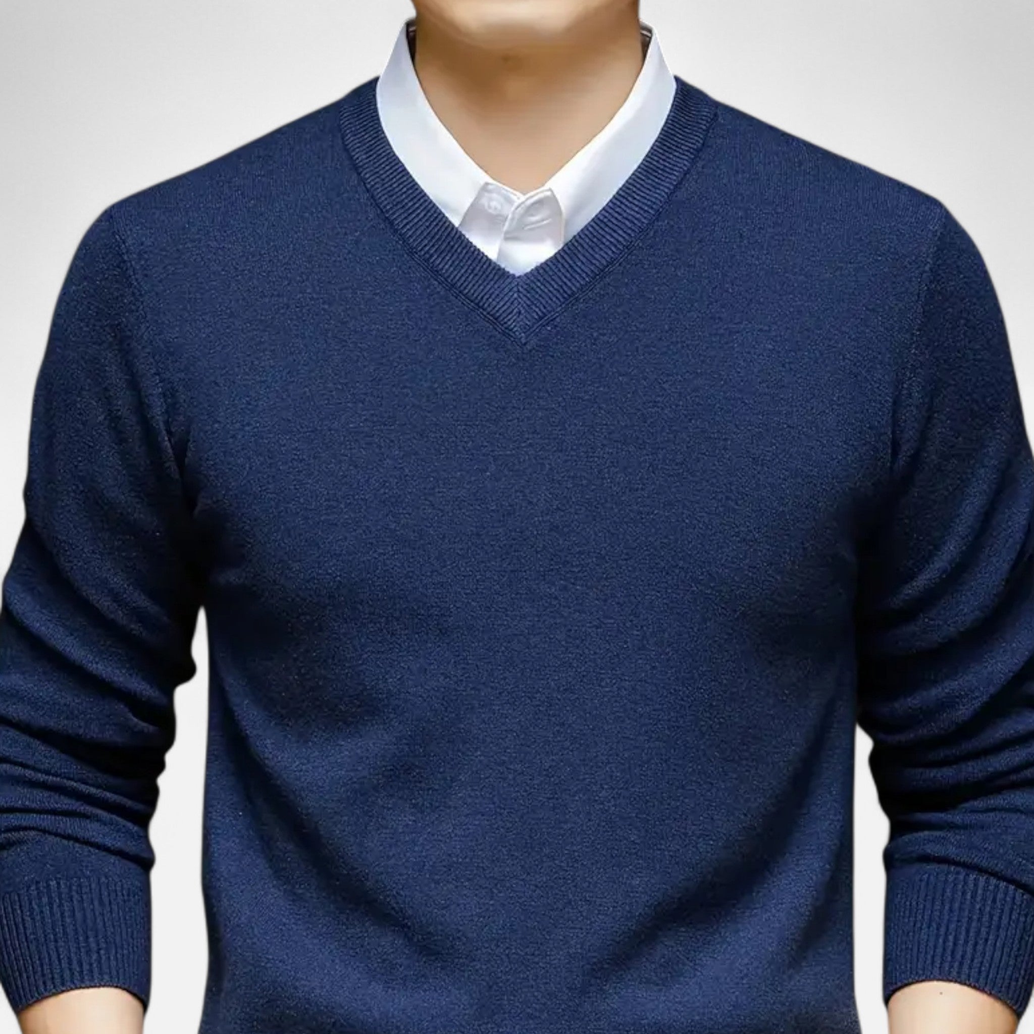 Anvoire | Men’s Heritage V-Neck Knit Sweater