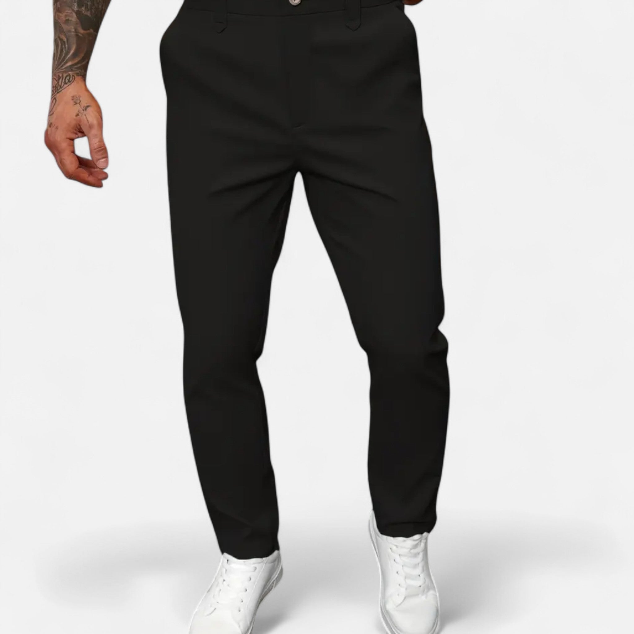 Anvoire | Men’s Casual Wool Dress Trousers