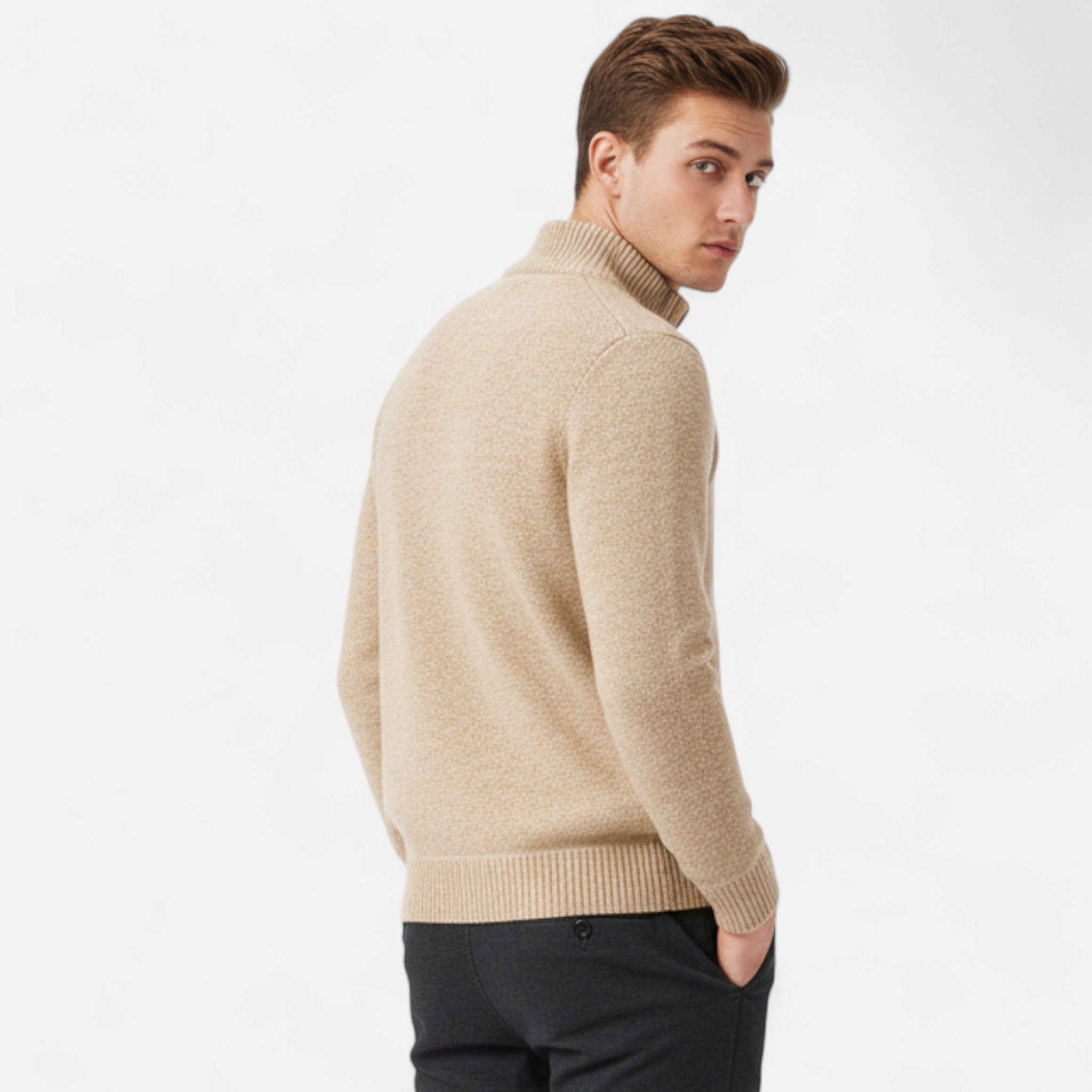 Anvoire | Men’s Heritage Zip-Up Sweater Jacket