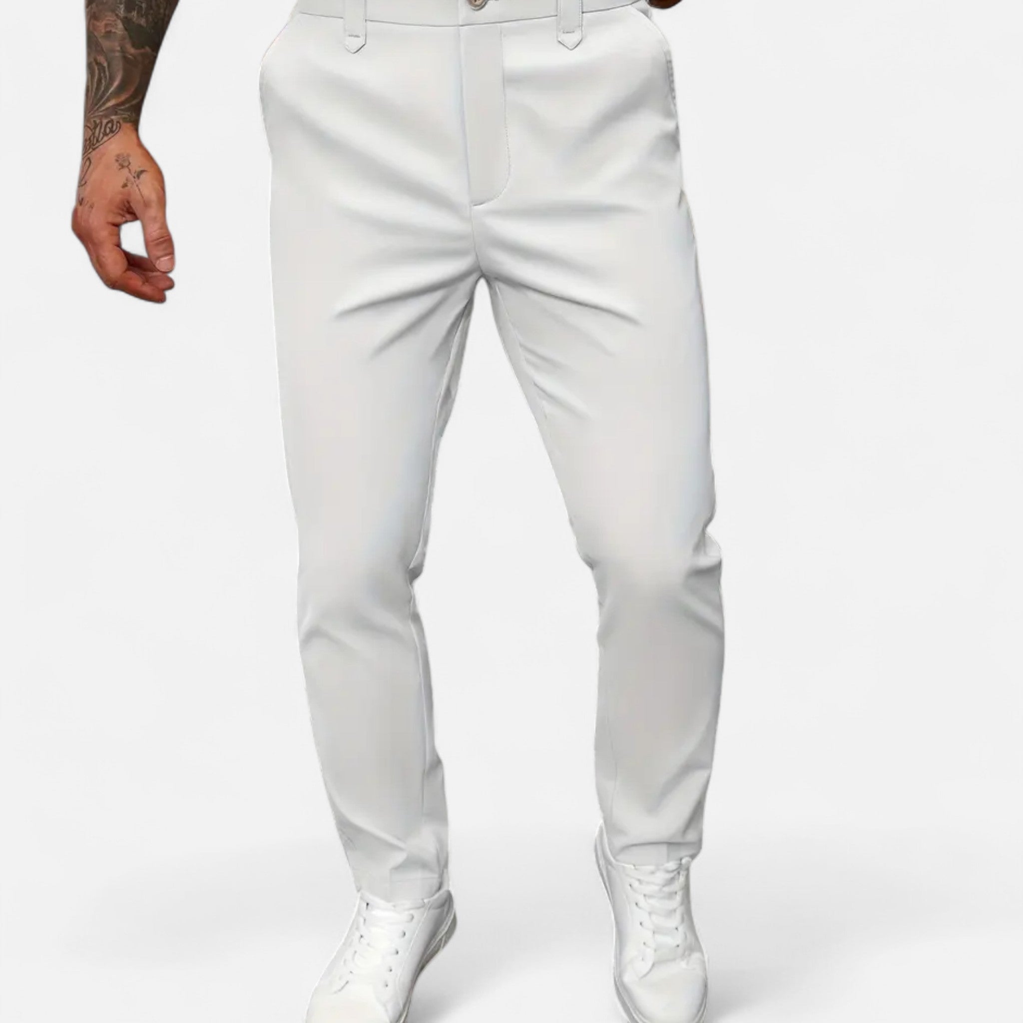 Anvoire | Men’s Casual Wool Dress Trousers